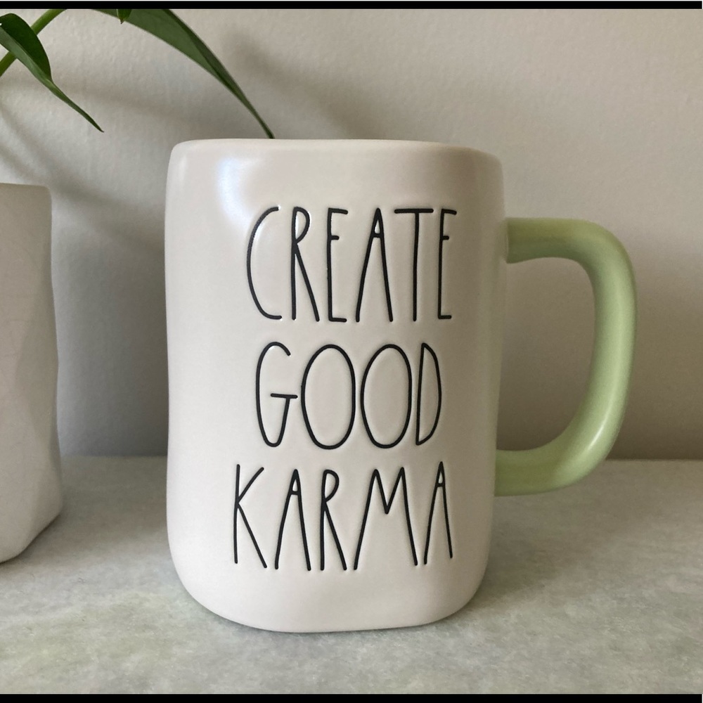 Rae Dunn Create Good Karma Mug NEW